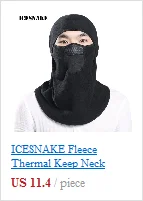 ICESNAKE зимние теплые термо флис Балаклава охотничья головные уборы для съемки полный маска для лица Спорт Снуд капюшон шарф шапочка шапки