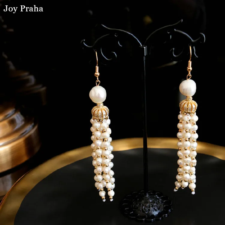 

Fashion freshwater pearl women earrings / Long temperament earrings / wholesale dropshipping