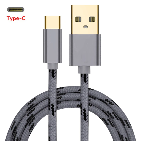 Кабель usb type-C Синхронизация данных 3.0A линия быстрой зарядки для samsung huawei Xiaomi LG Andriod Microusb Кабели для мобильных телефонов - Цвет: Gray