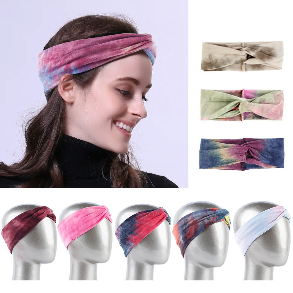 

Sports Style Cotton Short Popular Headbands Nine-color Solid Color Headbands For Women Casual Personality Hair Accessories