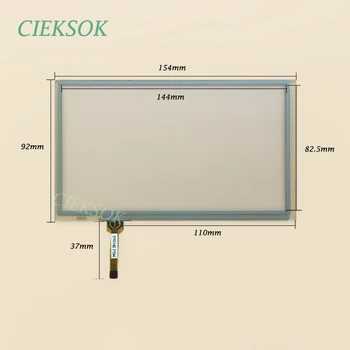 

062039 6.2 inch Touch Digitizer 4 Wire Resistance Handwritten Screen for GPS Navigator 154x92mm 154*92mm