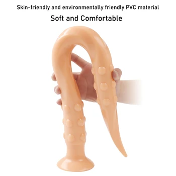 Overlength Anal Plug Dildos Sex Products Soft Huge Anal Dilator Sex Toys for Stimulation of Vagina and Anus Extra Long Butt Plug 3