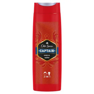 Гель для душа и шампунь 2в1 «Captain» Old Spice, 400 мл