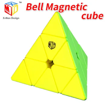 

Mofangge X-man Bell Magnetic Pyramided Magic Cube Qiyi Triangle Cube Speed Puzzle Educational Toys For Children Cubo Magico