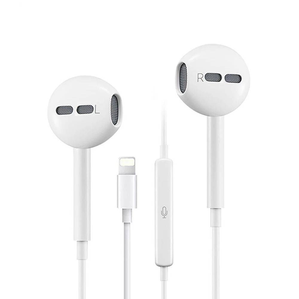 Подходит для телефонов iPhone с плоской головкой 7 7 Plus 8 8 Plus x XS Max XR вставные наушники Bluetooth