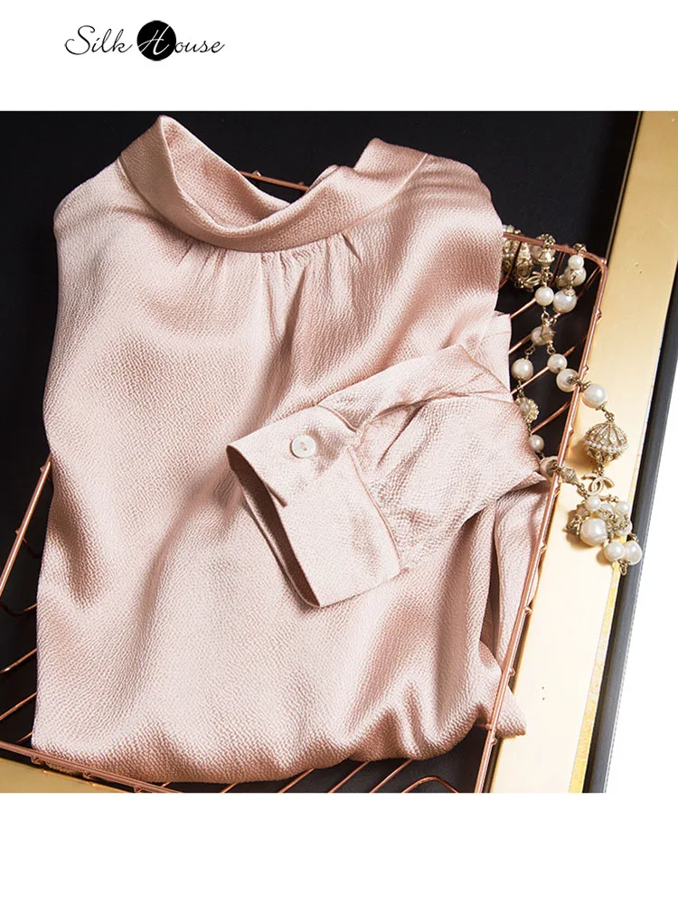 

High-end Homemade Shirt with High Quality, Elegance and Confidence and Heavy Pearl Satin Silk Luxury Pet Skin
