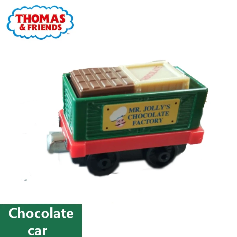 

Genuine Thomas and Friends Chocolate Food Car Carriage VehicleTrain Parts 1:43 Metal Plastic Train Model Boys Toys