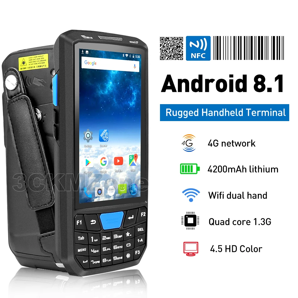 PDA Android8.1 1D2D сканер штрих кода обработка POS терминал сборщик данных для логистики