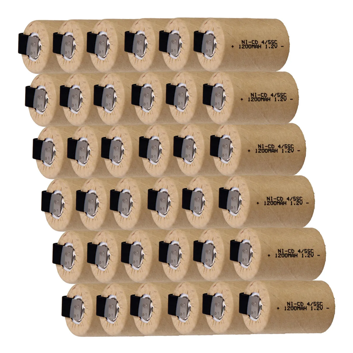 36 шт 4/5SC батарея 1200 mAh 1 2 V NICD 4/5subc батареи для Bosch Mikita Dewalt Hitachi отвертка 3 см * |