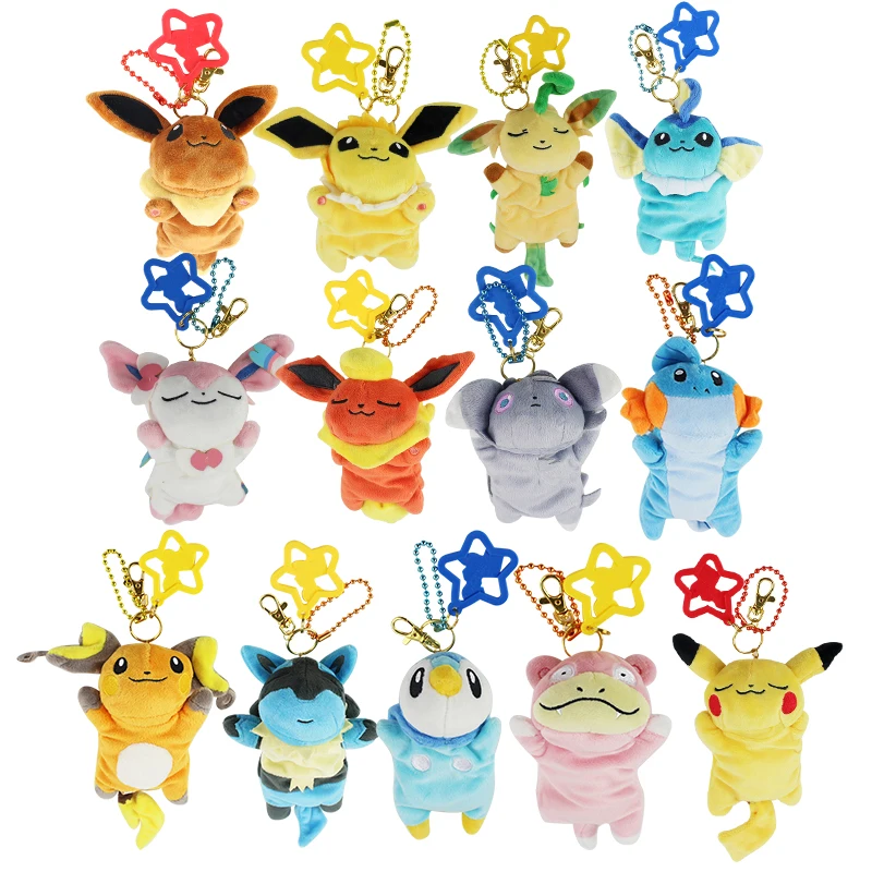 25 см Покемон Иви плюшевая игрушка Пикачу Mudkip Flareon Вапореон Raichu Leafeon Espeon из