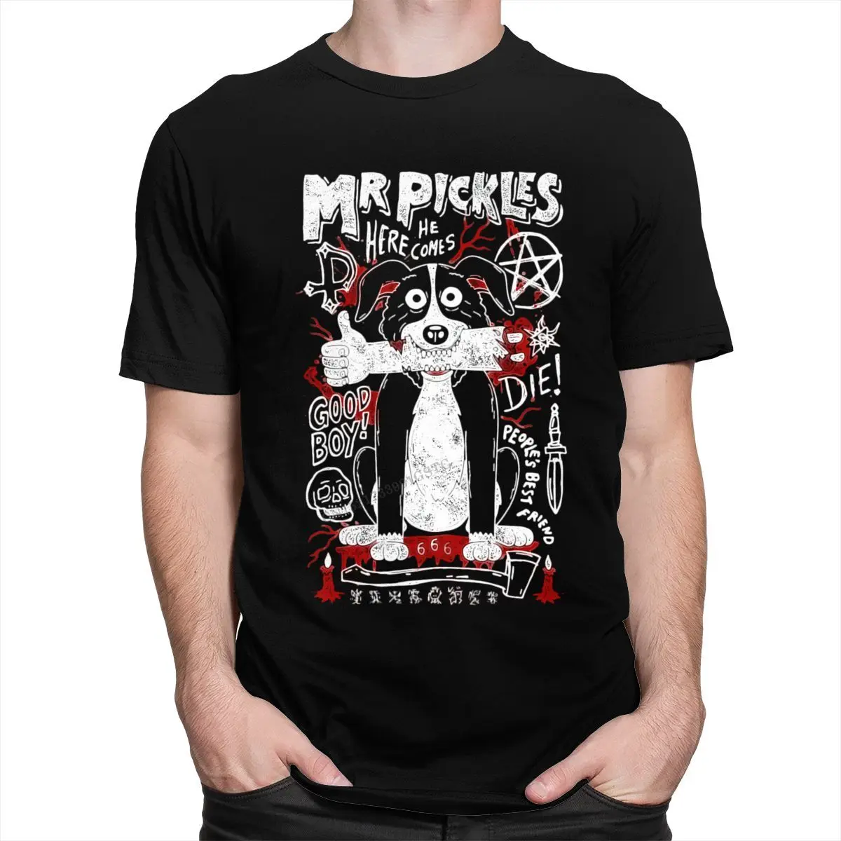Забавная футболка с надписью Mr Pickles Мужская на день матери ТВ взрослая для