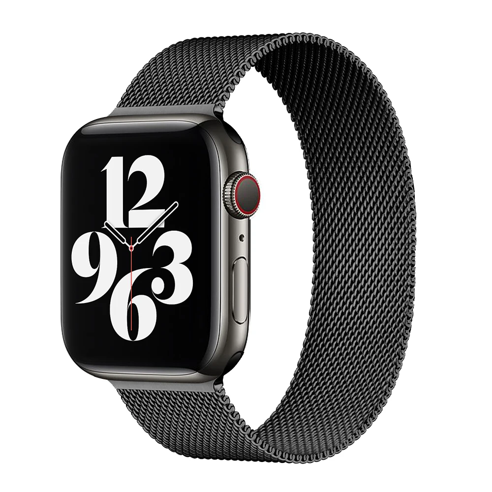 

Milanese Loop Stainless Steel Metal Watch Band Strap for Apple Watch SE Series 6 5 1 2 3 4 42MM 38MM 44MM 40MM