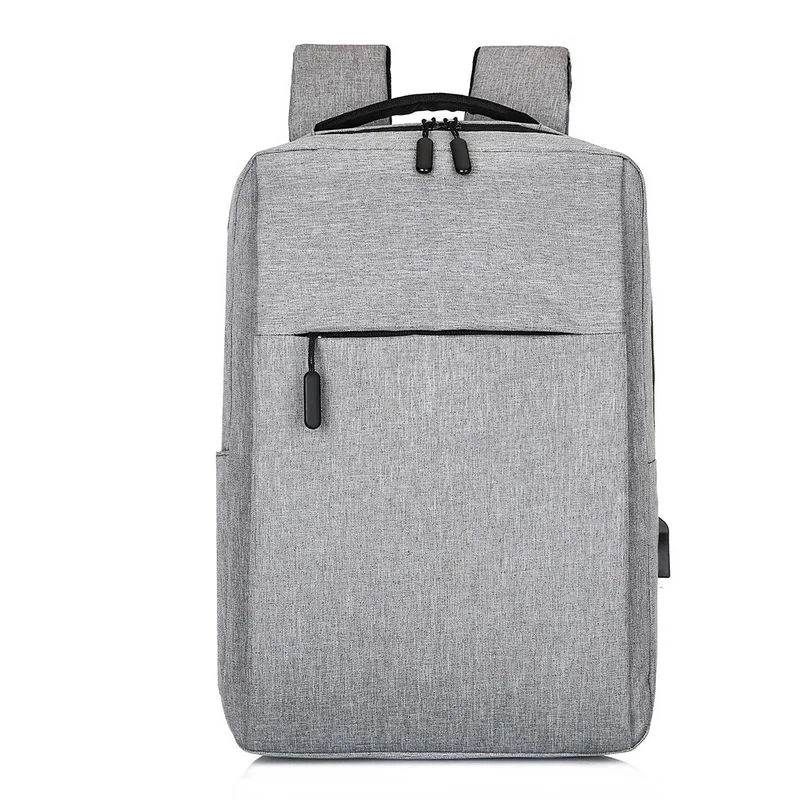 LITTHING мужской рюкзак 15,6 дюймов рюкзак для ноутбука с Usb зарядкой Mochila мужской водонепроницаемый рюкзак мужской рабочий рюкзак для путешествий - Цвет: Gray1