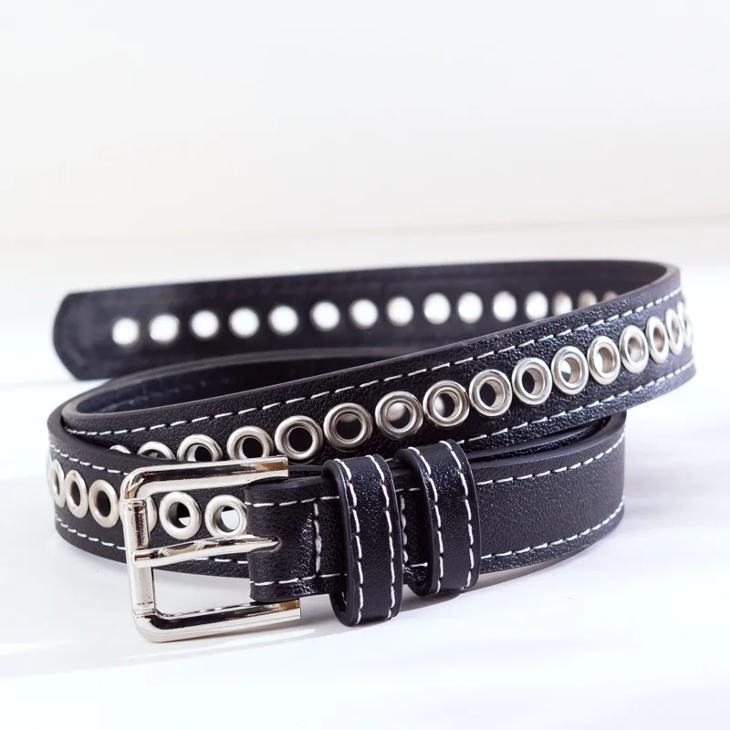 

Punk Hook Belts For Women Adjustable Trousers Pant Pu Leather Waist Link Belt Chain Belt Chain Jewelry Men Belts Fashion 2020