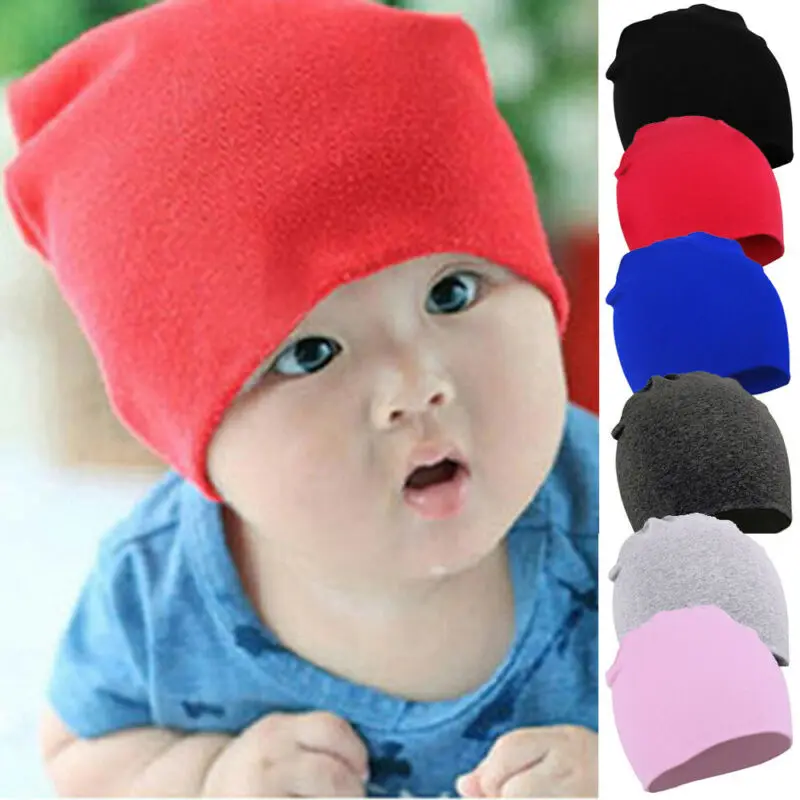 2019 New Arrivals Baby Hats Beanies Winter Warm Infant Girls Boys Solid Caps Toddler Kids Children Beanies Hat Caps - Image 2