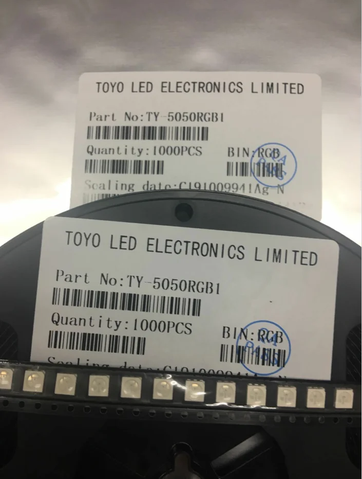 TY-5050RGB1 RGB, 120гр., 5050 PLCC-6, SMD 5,0x5,0x1,6 TOYO Электроника