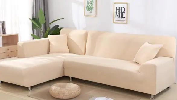 Beige Эластичный чехол на диван, все включено, Нескользящие чехлы для диванов, чехлы для диванов, Одноместный/Два/три/четыре места - Цвет: Beige