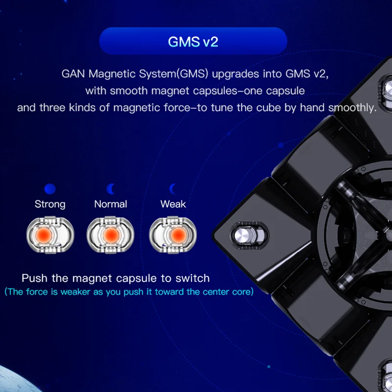 GAN356X S магнитный магический скоростной кубик профессиональный без наклеек GAN356XS магниты кубики GAN356 X S головоломка Cubo Magico 3X3 Gans