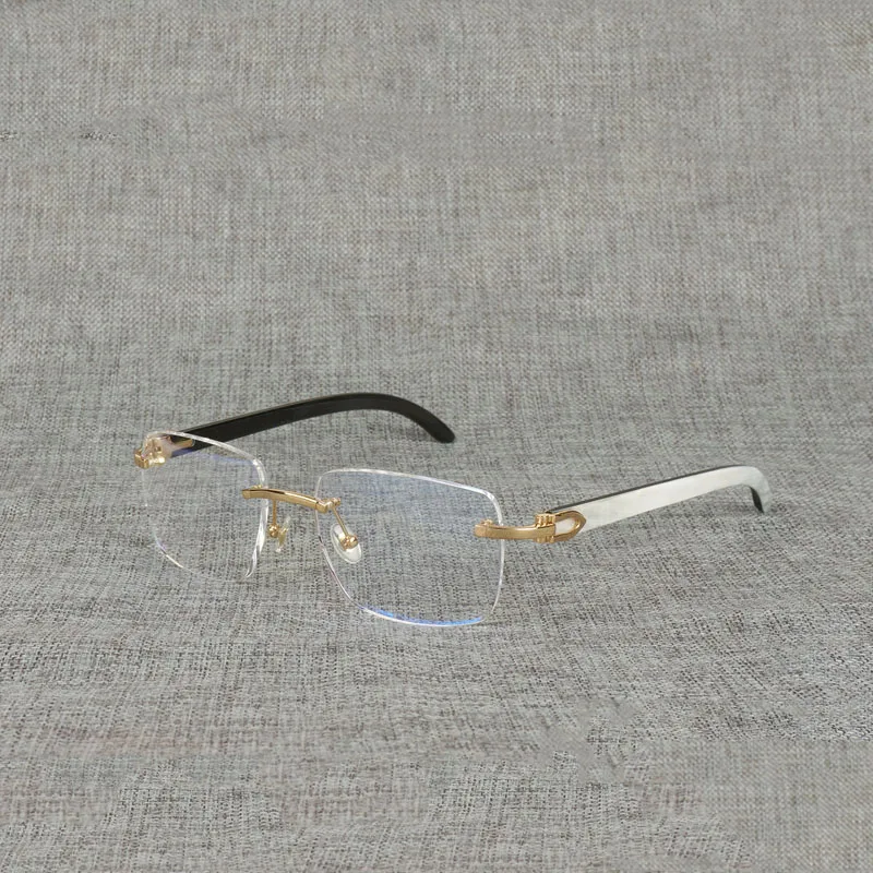 Винтажные прозрачные очки из натурального дерева Буффало рога большие оправы