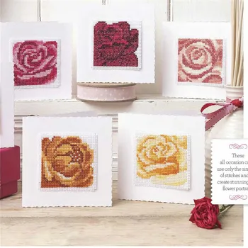 

CD454 Cross Stitch Kit Package Greeting Cards Needlework Counted Cross-Stitching Kits Christmas Mother's Father's Day Birthday