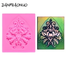 DANMIAONUO A0990018 Hollow Lace Pattern Stampo Silicone Chocolate Mold Square Formy Silikonowe Torten Dekoration Werkzeuge