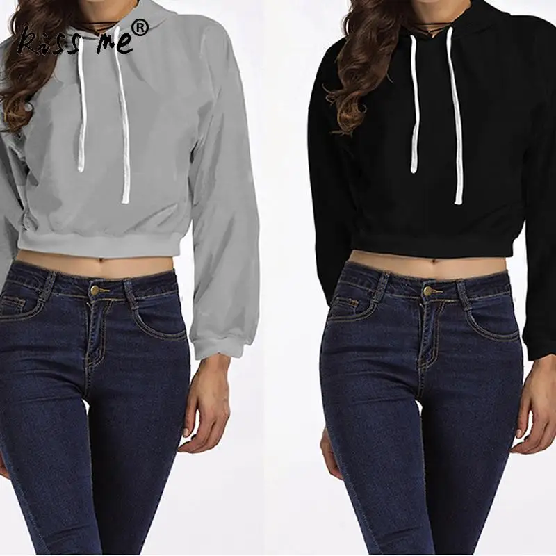 

Cotton Long Sleeve Spring Sweatshirt Training Sweaters Women Fitness Sportswear Running Exercise Outdoor Sport Suit Crop Top