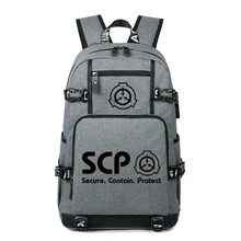 SCP аниме Светящийся рюкзак сумка Светящиеся в темноте дорожные сумки косплей для мужчин и женщин студенческий школьный рюкзак для ноутбука с USB портом