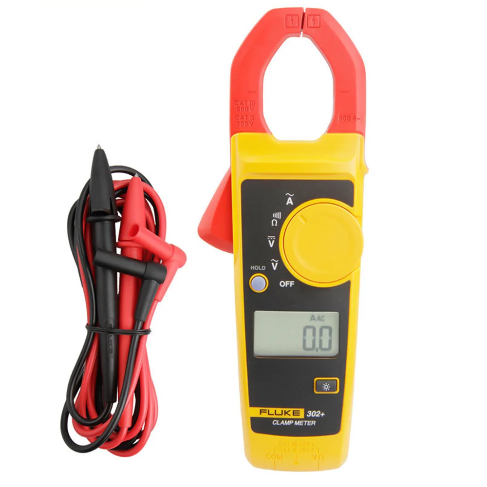 

FLUKE F302+ 600V DC/AC Voltage Clamp Meter Digital Multimeter Universal Meter Clamp Ammeter 400A AC Current Clamp Meter