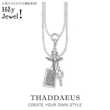 

Charm Necklace Cross of Life Ankh & Mask,2020 Spring Fashion Jewelry Europe 925 Sterling Silver Bijoux Vintage Gift For Women