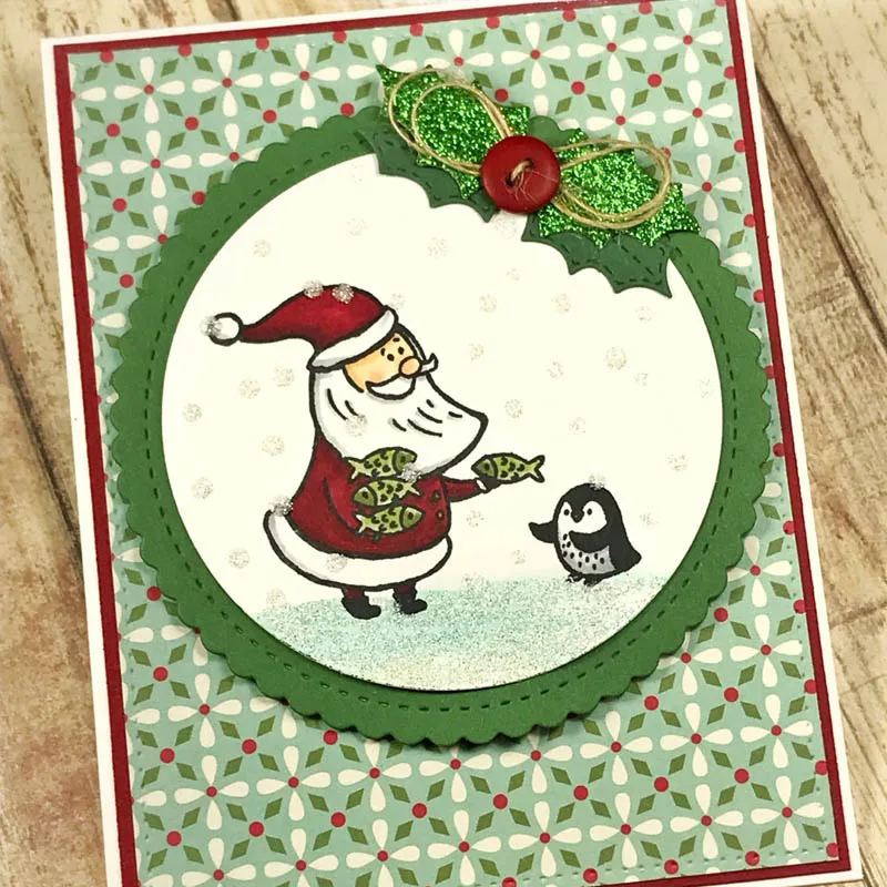 Рождество милый Санта прозрачные штампы для скрапбукинга открыток изготовление силиконовые ремесленные штампы прозрачные новые