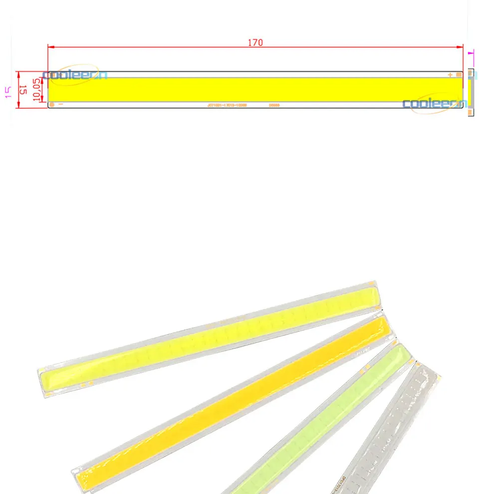 140x15mm 4W LED Strip COB Bulb 12V 14CM Bar Lights Warm Cold White Blue Color LED Lamp for Car House Decor Lighting DIY (1)