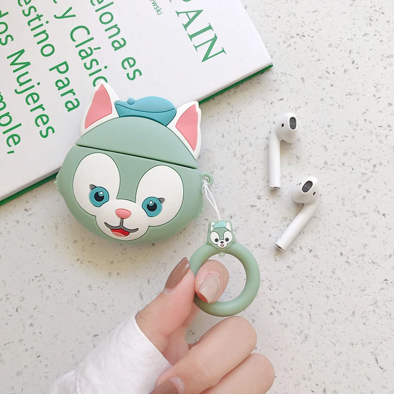 Милый мультфильм Duffy ShellieMay Gelatoni stelllalou корпусы гарнитурные для Apple Airpods 1/2 прекрасный силиконовый защитный чехол для наушников