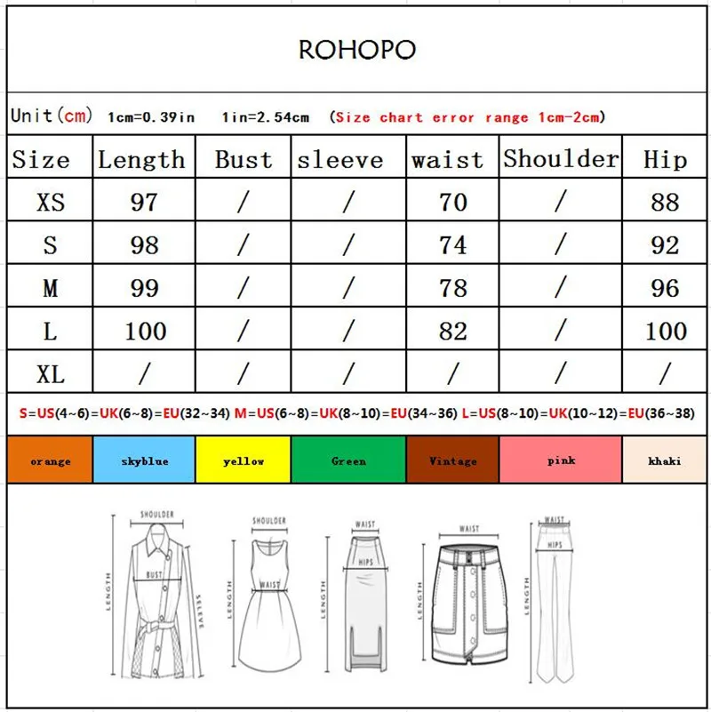 ROHOPO Bow Belted Chic Woman Black Pencil Pant Asymmetric Design Ladies Autumn Casual Trousers#1434