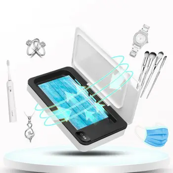 

UV Light Phone Sterilizer Box Anti Virus Jewelry Mobile Phones Cleaner Home Health Mask Nail Art Disinfection Tool