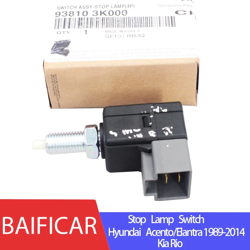 Baificar Brand New Genuine 4 Pin Stop Lamp Switch 938103K000 For 1989-2014 Hyundai Acento/Elantra Kia Rio 938103K000/93810-3K000 |