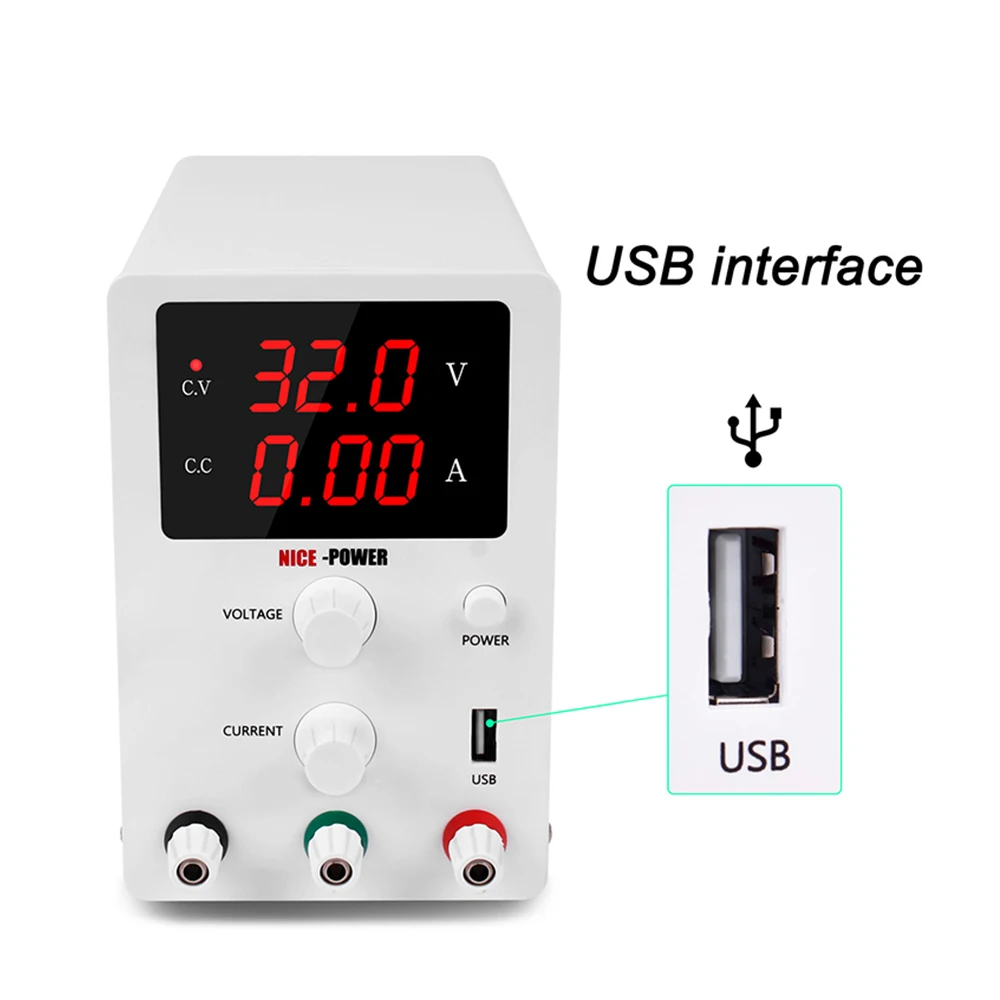 

30V 10A variable Digital DC Switching Lab USB Power Supply Adjusrable Laboratory 60V 5A Voltage Regulators For Phone Repair