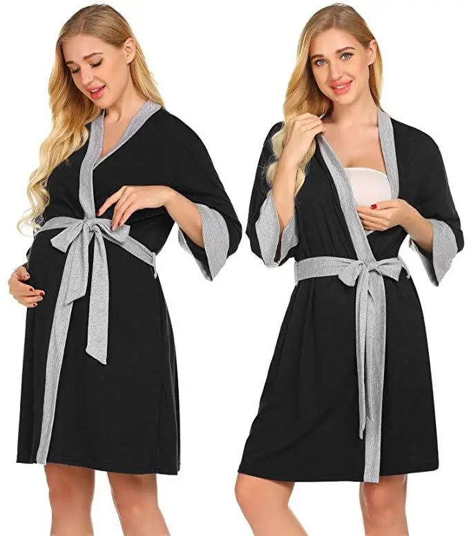 Ночные рубашки для беременных и кормящих женщин vetement femme ropa mujer | Мать ребенок