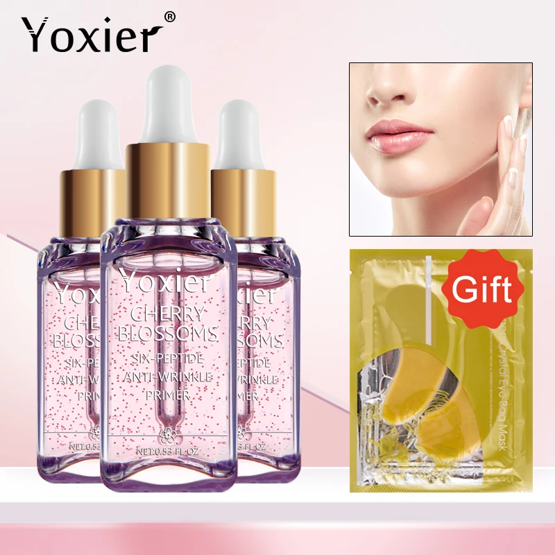 Основа для макияжа Yoxier 3 шт./лот отбеливающая эссенция лица с цветком вишни