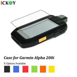 Silicon Case Skin + LCD Screen Protector Shield Film for Handheld GPS Garmin Alpha 200i Alpha200i Accessories