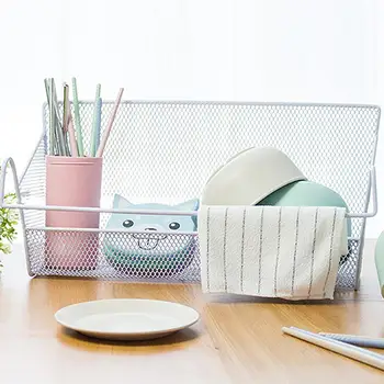 

New Living Room Dorm Bedside Storage Baskets Storage Bed Hanging Bed Practical Organizer Box Storage Basket Wire Baske