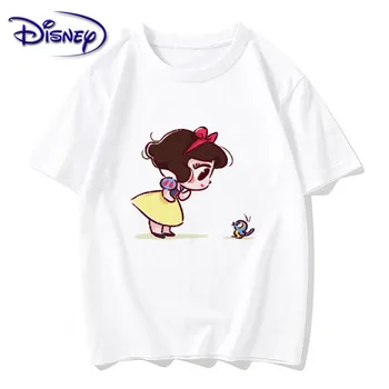 

Disney Princess T-shirt ladies summer cartoon top T-shirt fashion casual sweet pure cotton short sleeve bottoming hot sale