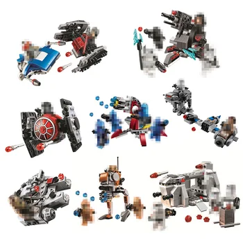 

New StarWars Spaceship Microfighters AT-ST Fighters Building Blocks Bricks Toys With gift