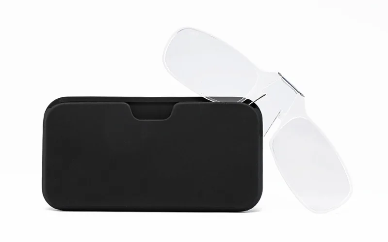 Портативный зажим для носа очки для чтения унисекс безногий брелок оптические очки для чтения сверхлегкие мини очки для пресбиопии+ 1,00-+ 3,50 - Цвет оправы: NR1004-C7