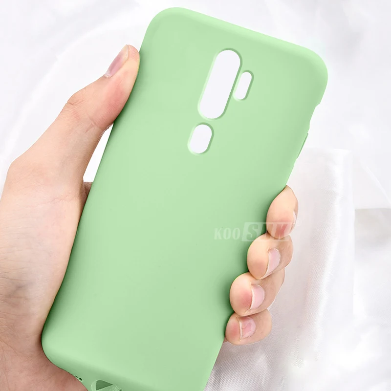 OPPO A9 A11X чехол для телефона Гладкий жидкостный мягкий силиконовый задний чехол для OPPO A9 A5 ультратонкий Флокированный защитный чехол