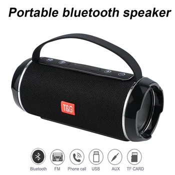 

TG166C High Power Wireless Bluetooth Speaker Waterproof Speaker Stereo Bass USB TF Portable Outdoor Column