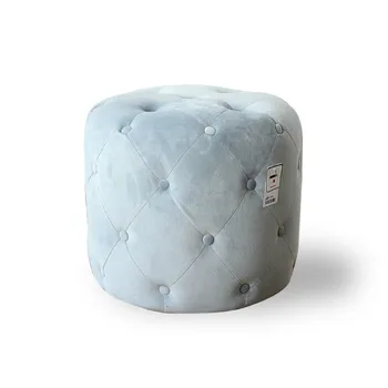 

Fabric Sofa Stand Nordic Household Round Short Fashionable Modern Shoe Change Pier