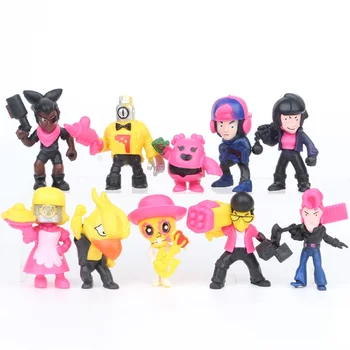 

10 pieces/set Finland Mobile game toy Creative hero doll gift for kids Cake decoration Children's Day gift model