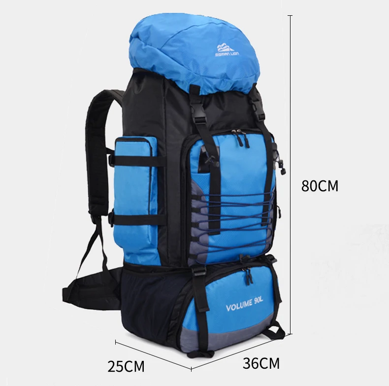 90L рюкзак для туристического кемпинга походный рюкзак армейский альпинистский мешок для трекинга, альпинизма Mochila большой емкости Blaso Sport XA857WA