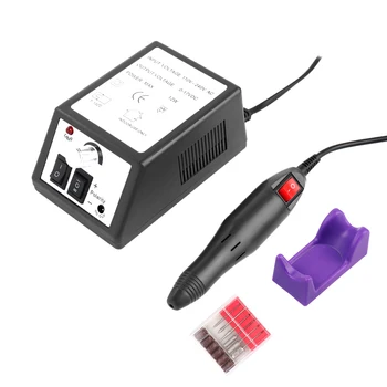 

Professional Electric Acrylic Nail Drill File Machine Kit With 6pcs Nail Drill Bits Nai Manicure Machine Nail Art Polish Remove