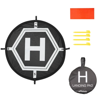 

21.6inch Universal Landing Pad Round Fast Fold Station With Reflective Strip Night Flight Drone Accessories For DJI Mavic Mini